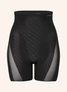 Calvin Klein Szorty Modelujące Stay-Put Mesh schwarz - Spodenki damskie - miniaturka - grafika 1