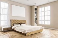 Łóżka - Łóżko tapicerowane 140x200 NAYA / kolor do wyboru - miniaturka - grafika 1