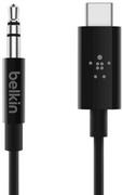 Kable - Kabel USB-C - 3.5 mm miniJack BELKIN F7U079bt06-BLK, 1.8 m - miniaturka - grafika 1