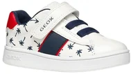 Buty dla chłopców - Geox B ECLYPER Boy A, buty dziecięce-dziecięce, białe/czerwone, 22 EU, Biało-czerwony, 22 EU - miniaturka - grafika 1