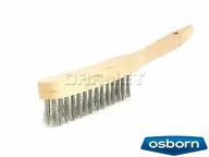 Narzędzia warsztatowe - Szczotka drewniana druciana 2-rzędowa ręczna z drutem ze stali nierdzewnej - OSBORN (0001 151 392) - miniaturka - grafika 1