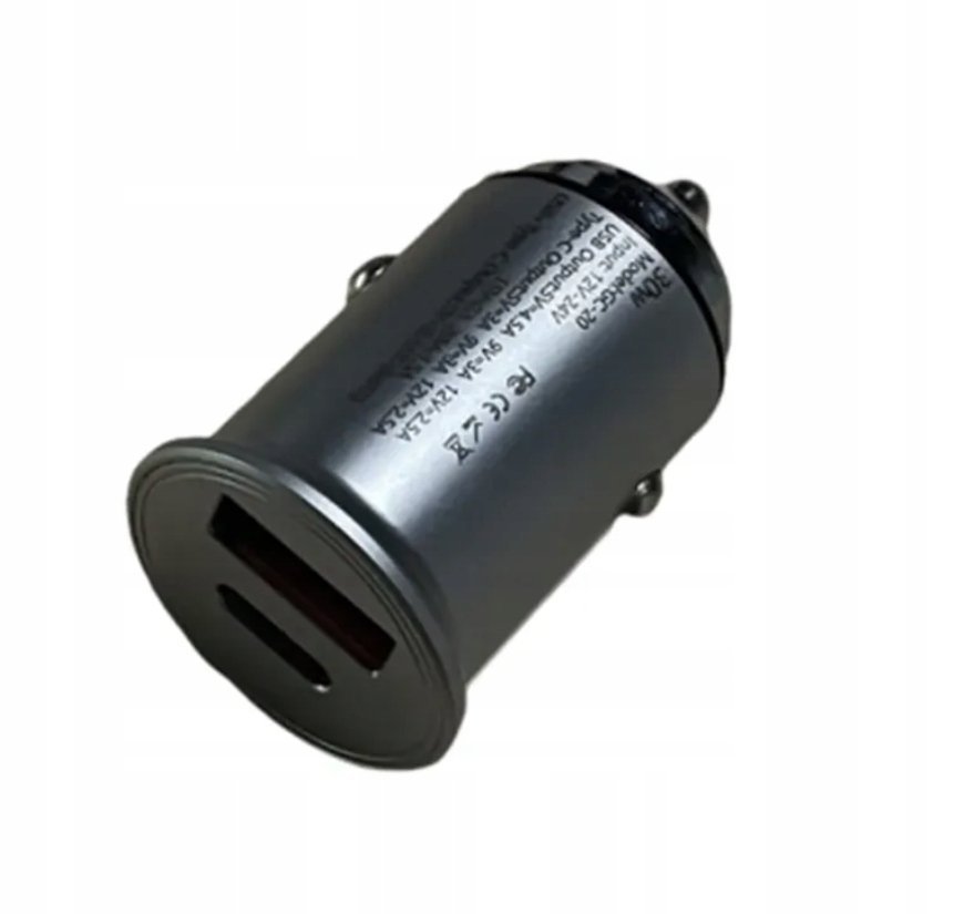 ŁADOWARKA SAMOCHODOWA QUICK CHARGE 3.0 PD 30W GC-20