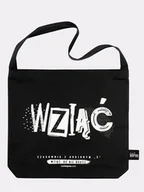 Torby i wózki na zakupy - WZIĄĆ / torba bawełniana czarna - miniaturka - grafika 1