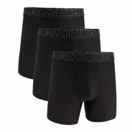 Majtki męskie - Męskie bokserki Under Armour UA Performance Tech Mesh - Solid 6in 3PK Rozmiar: XXXL / Kolor: czarny - miniaturka - grafika 1