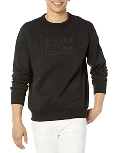 G-STAR RAW Męska bluza z długim rękawem, czarna (dk Black A971-6484), M, czarny (Dk Black A971-6484), M - Bluzy męskie - miniaturka - grafika 1