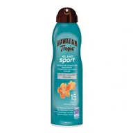 Balsamy i kremy do opalania - Spray przeciwsoneczny Hawaiian Tropic Island Sport Sun Protection Continuous Spray Ultra Light SPF15 220 ml (5099821002091) - miniaturka - grafika 1