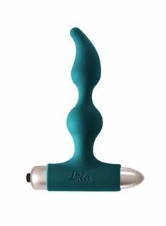 Kulki analne - Lola Lola Toys Vibrating Anal Plug Spice It Up Dark Green - Wibrujące koraliki analne, zielone - grafika 1