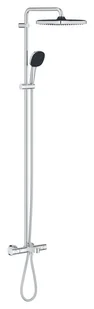 Grohe Vitalio Comfort - Zestaw prysznicowy z termostatem, 25x25 cm, 2 strumienie, chrom 26984001 - Zestawy prysznicowe - miniaturka - grafika 1