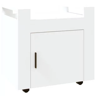 vidaXL Szafka pod biurko, biała, 60x45x60 cm, materiał drewnopochodny - Meble modułowe i akcesoria - miniaturka - grafika 1