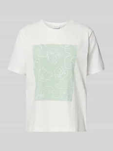 T-shirt z okrągłym dekoltem model ‘SYBIL’ - Koszulki i topy damskie - miniaturka - grafika 1