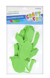 Craft with Fun Ozdoba dekoracyjna Pian Kaktus 6szt Pbh 24/144 - Przybory szkolne - miniaturka - grafika 1
