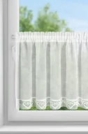 Firany - Zazdrostka 60X150 Gabi Kremowa Zdobiona Koronką Gotowa Na Tunel - miniaturka - grafika 1