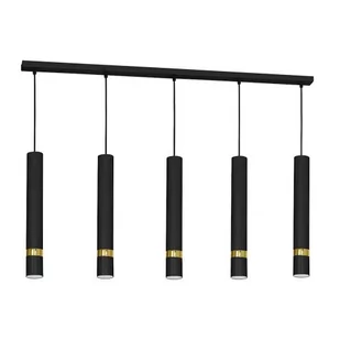 Milagro Lampa wisząca JOKER BLACK/GOLD 5xGU10 MLP6121 - Lampy sufitowe - miniaturka - grafika 1