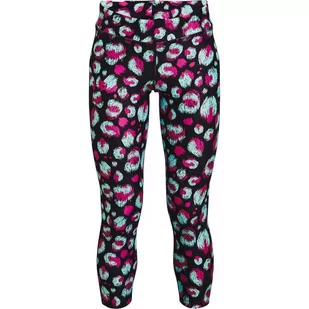 Legginsy dziewczęce Under Armour HG Armour Printed Ankle Crop - Spodnie i spodenki dla dziewczynek - miniaturka - grafika 1