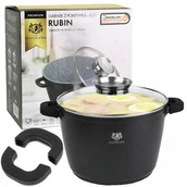 Garnki - Greblon Karl Hausmann Karl Hausmann Garnek 6L granitowy z powłoką uchwyty 4348 - miniaturka - grafika 1