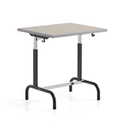 Meble do szkół i przedszkoli - Ławka szkolna 182, linoleum, antracyt/szary - miniaturka - grafika 1