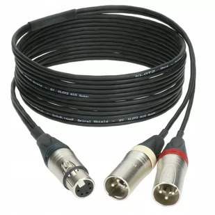 KLOTZ Kabel mikrofonowy STEREO XLR - 2x MONO 1,5m - Inne akcesoria gitarowe - miniaturka - grafika 1