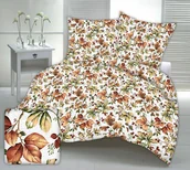 Pościel - Pościel z kory 200x220 biała jesienne liście - miniaturka - grafika 1