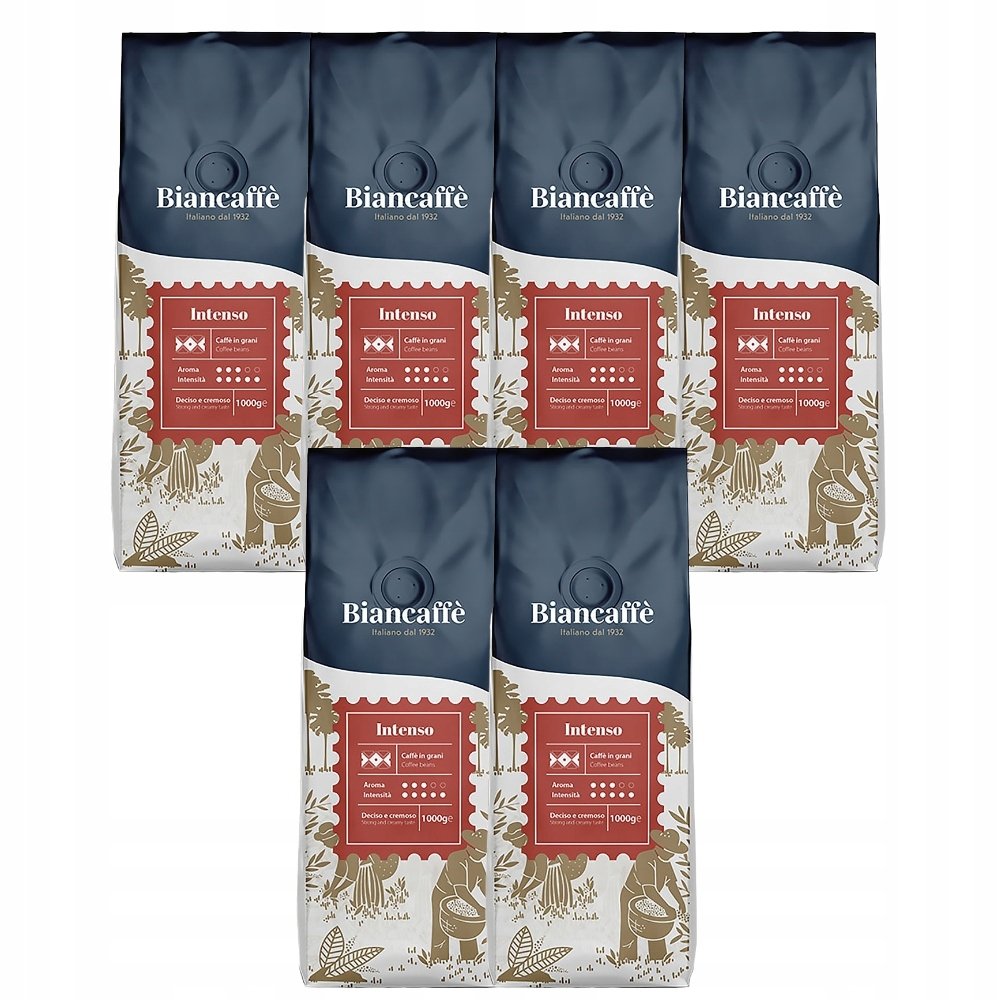 Kawa ziarnista Biancaffe Espresso Bar Intenso kawa mieszana zestaw 6kg