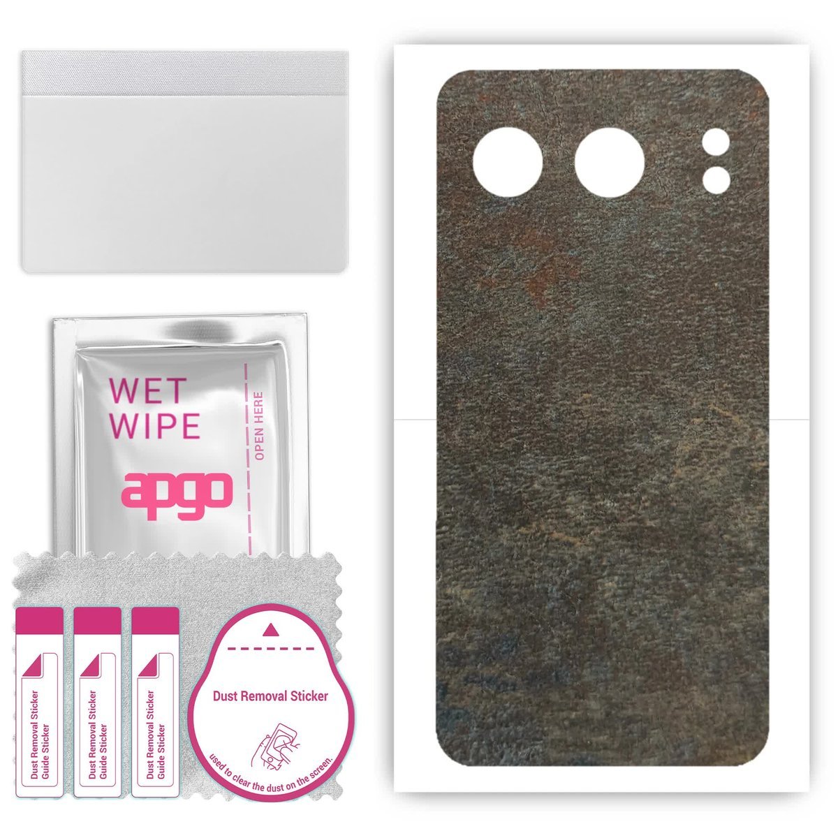 Folia naklejka skórka strukturalna na TYŁ do OnePlus Nord 4 - Kamień Księżycowy - apgo SKINS