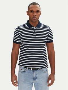 Tommy Jeans Polo DM0DM20676 Granatowy Slim Fit - Koszulki męskie - miniaturka - grafika 1