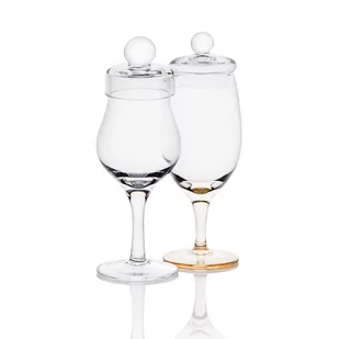 Amber Glass zestaw 2 degustacyjnych kieliszków do whisky z pokrywkami - Kieliszki - miniaturka - grafika 1