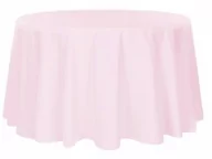Obrusy i serwetki - obrus RÓŻOWY stół OKRĄGŁY 320cm wesele bankiet - miniaturka - grafika 1