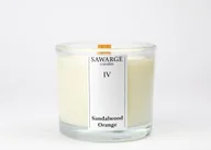 Świece - Świeca Zapachowa Sojowa 200g / Pomarańcza Drzewo Sandałowe, drewniany knot, 40h/Sawarge Candles - miniaturka - grafika 1