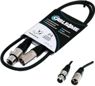 Kable - CABLE4ME przewód mikrofonowy sygnałowy XLR/XLR 1m - miniaturka - grafika 1