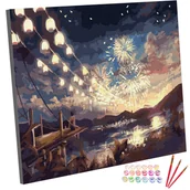 Malowanie po numerach - Zestaw do malowania po numerach, 40x50 cm, Witając Nowy Rok - miniaturka - grafika 1