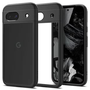 Spigen Etui Ultra Hybrid do Google Pixel 8a, przezroczysto-czarne - Etui i futerały do telefonów - miniaturka - grafika 1
