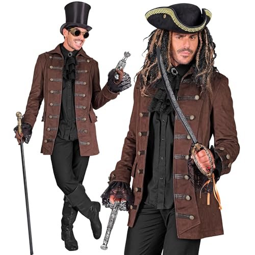 W WIDMANN MILANO Party Fashion - Historyczny płaszcz dla wielu postaci, pirata, steampunku, kostiumów karnawałowych