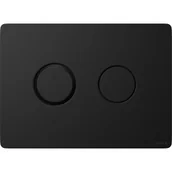 Przyciski spłukujące - CERSANIT K97-425 PRZYCISK PNEUMATYCZNY ACCENTO CIRCLE CZARNY MATOWY - miniaturka - grafika 1