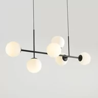 Lampy sufitowe - Fin lampa wisząca 6-punktowa czarna 1120K1 - miniaturka - grafika 1