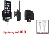 Uchwyty samochodowe do telefonów - Uchwyt do Apple iPhone Xr z możliwością wpięcia kabla lightning USB - miniaturka - grafika 1