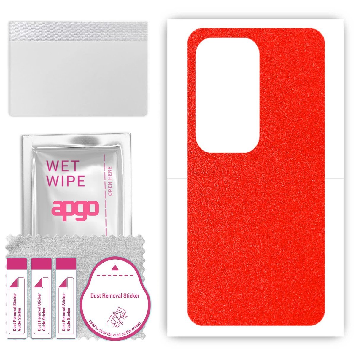 Folia naklejka skórka strukturalna na TYŁ do Vivo Y28s - Czerwony Pastel Matowy - apgo SKINS