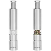 Młynki do soli i pieprzu - Profi Cook ProfiCook PC-PSM 1160 zestaw młynków do pieprzu i soli, składający się z 2 młynków, wysokiej jakości cylinder do mielenia ze stali nierdzewnej, obudowa ze stali szlachetnej (1844798) - miniaturka - grafika 1