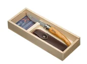 Noże - Opinel Wooden Gift Box Slim N°10 Olive - miniaturka - grafika 1