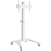 Uchwyty do telewizora - Stojak podłogowy DELTACO ARM-0452 do TV 37-70 cali Biały - miniaturka - grafika 1