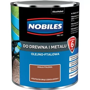 Emalia ftalowa Ftalonal Brąz Czekoladowy półpołysk 0,7 l NOBILES - Emalie - miniaturka - grafika 1