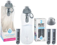 Butelki filtrujące - Butelka Filtrująca Dafi Soft 0,7L + 4 Filtry Stalowa - miniaturka - grafika 1