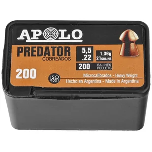 Śrut Apolo Predator Copper 5.52 mm, 200 szt. 1.36g/21.0gr (19951-2) - Amunicja do wiatrówek - miniaturka - grafika 1