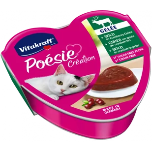 Vitakraft POESIE mokra karma dla kota dziczyzna z żurawiną 85g 43164-uniw - Mokra karma dla kotów - miniaturka - grafika 1