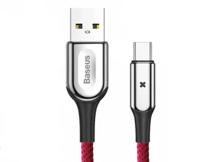 Baseus Baseus Kabel Baseus CATXD-A09 (USB typu C M - USB 2.0 M; 1m; kolor czerwony) 2_231058 - Kable komputerowe i do monitorów - miniaturka - grafika 1