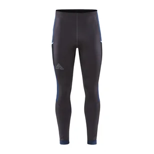 Męskie Spodnie CRAFT PRO TRAIL TIGHTS M 1912446-992698 – Granatowy - Spodnie sportowe męskie - miniaturka - grafika 1