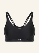 Biustonosze - Under Armour Biustonosz Sportowy Ua Infinity 2.0 Z Siateczką schwarz - UNDER ARMOUR - miniaturka - grafika 1