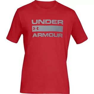 Koszulki męskie - Under Armour Koszulka UA TEAM ISSUE WORDMARK SS Czerwona 1329582-600-01 - grafika 1
