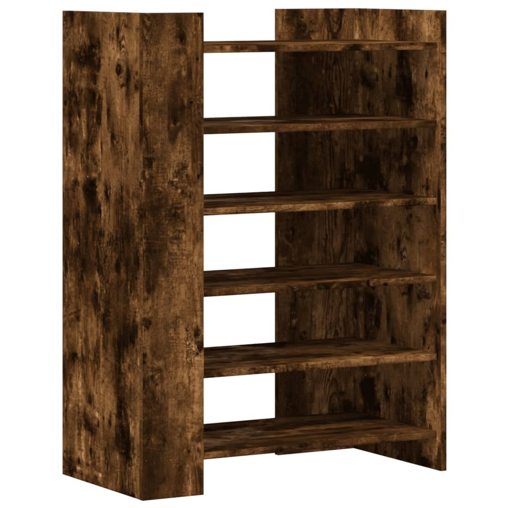vidaXL Szafka na buty z dębu wędzonego 74,5x37,5x100 cm Materiał drewnopochodny
