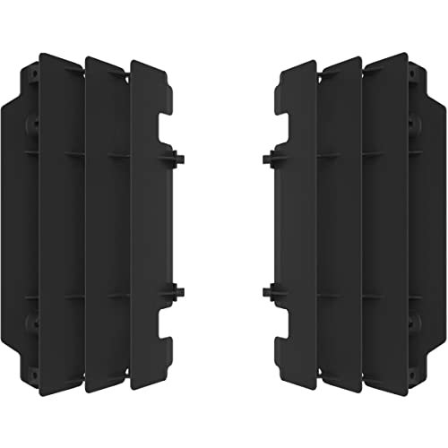 POLISPORT 8472500001 - zestaw lameli chłodnicy z mocnego i wytrzymałego polipropylenu bez okuć. Kompatybilny z motocyklami Kawasaki w kolorze czarnym