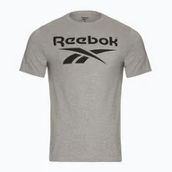 Koszulki męskie - Koszulka męska Reebok Reebok Identity Big Logo Tee medium grey heather - miniaturka - grafika 1